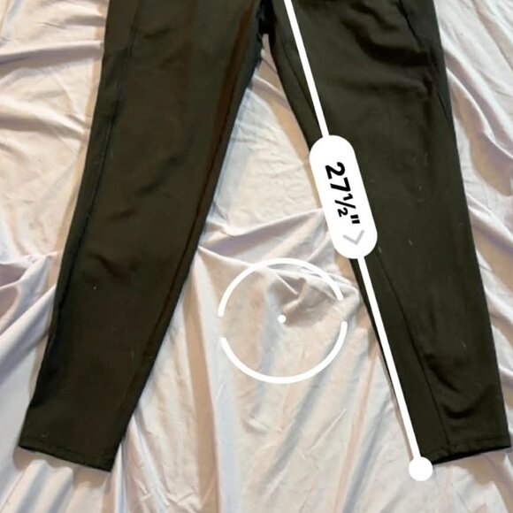 MTA brand Black Leggings - stretch / compression - SIZE MEDIUM - Picture 7 of 9